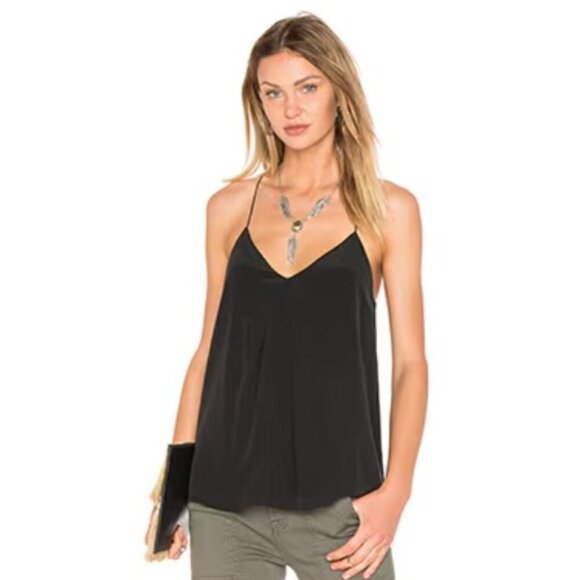 NWT Joie Women's Nahlah B Cami in Black Size XXS 100% Silk - Picture 1 of 9